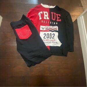 True religion sweat set
